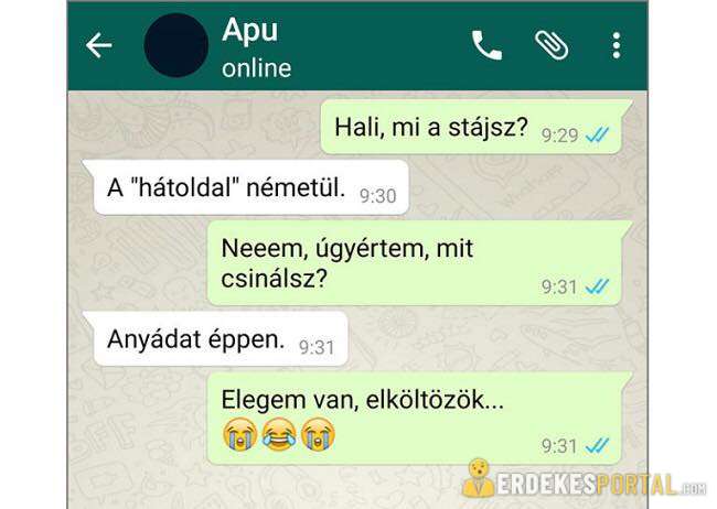 Vicces Sms Ek Apák és Fiaik Között Amit Nem Lehet Kibírni Nevetés Nélkül 5242